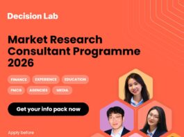 Chương trình Market Research Consultant (MRC) 2026 của Decision Lab đã chinh thức mở đơn